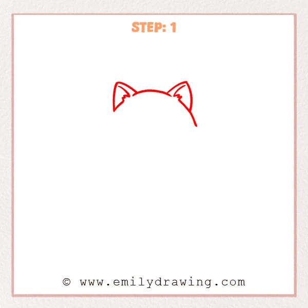 how to draw a cartoon animals - Step 1